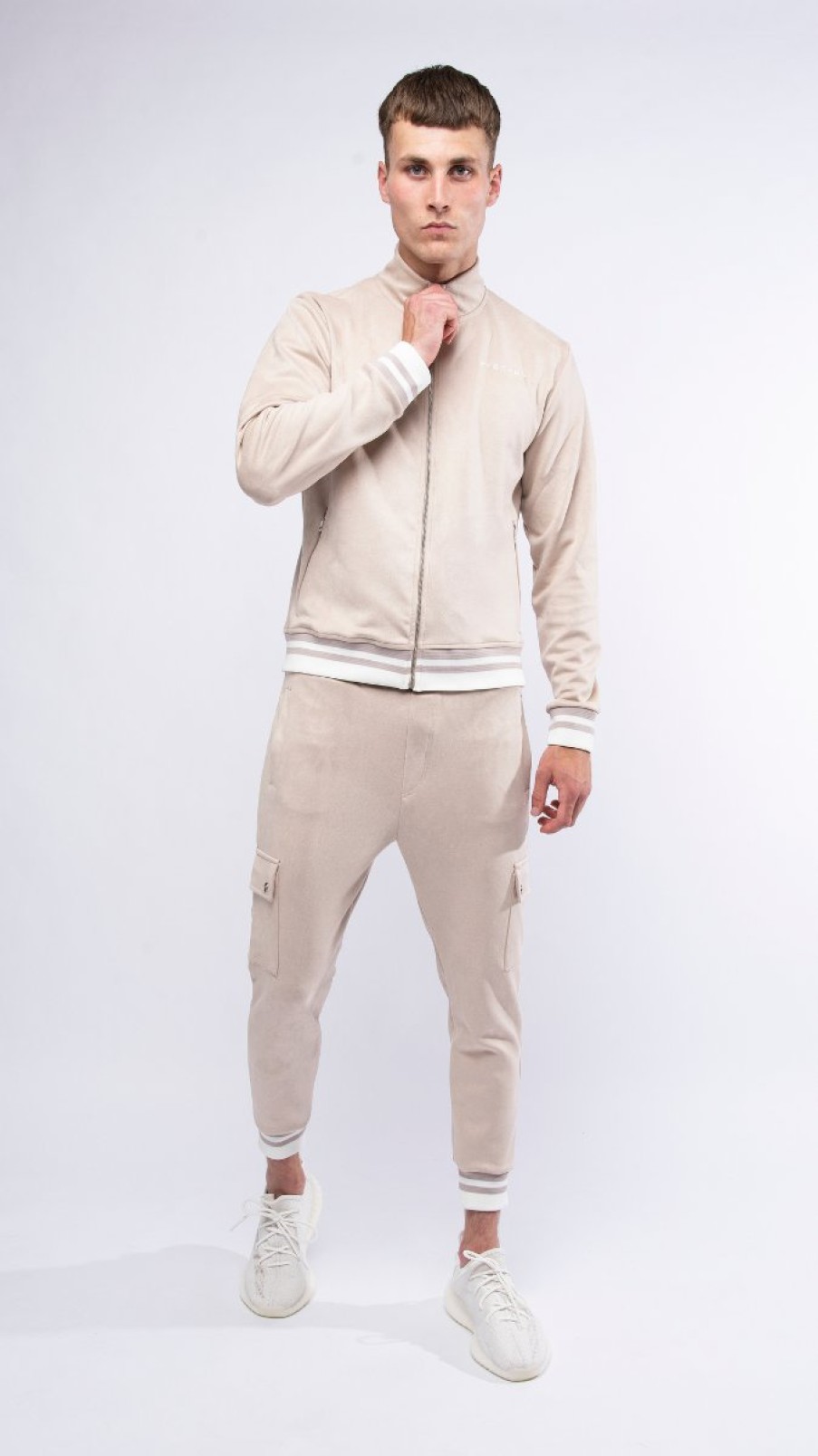 Heren My Brand Joggingpakken | Mb Sand Joggingsuit Camel