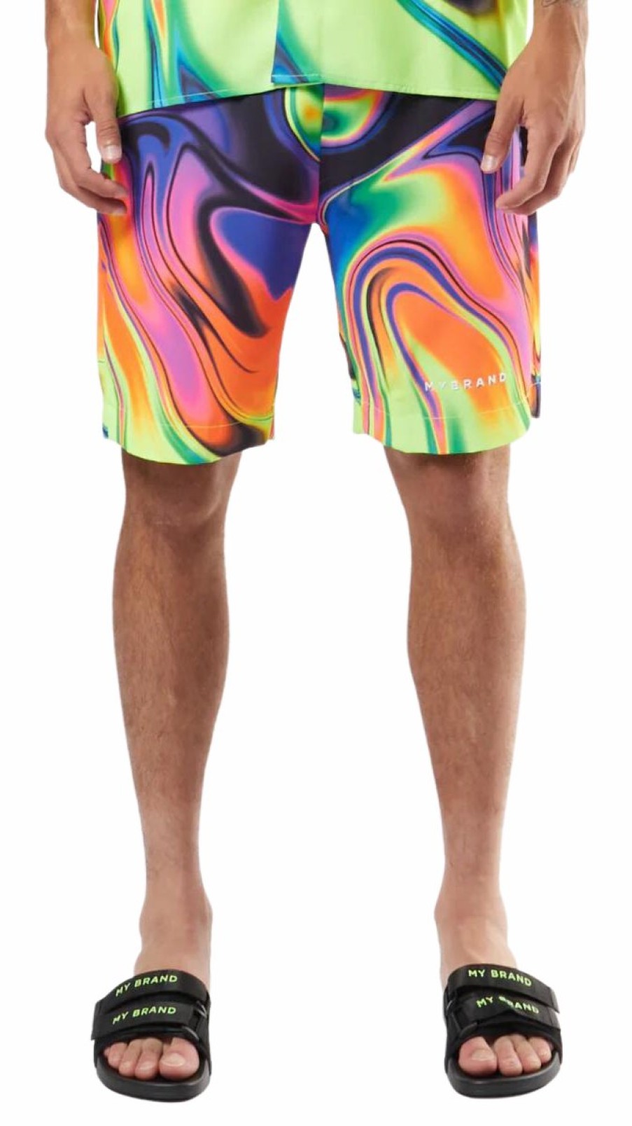 Heren My Brand Zwemkleding | Liquid Swim Capsule Bowling Short