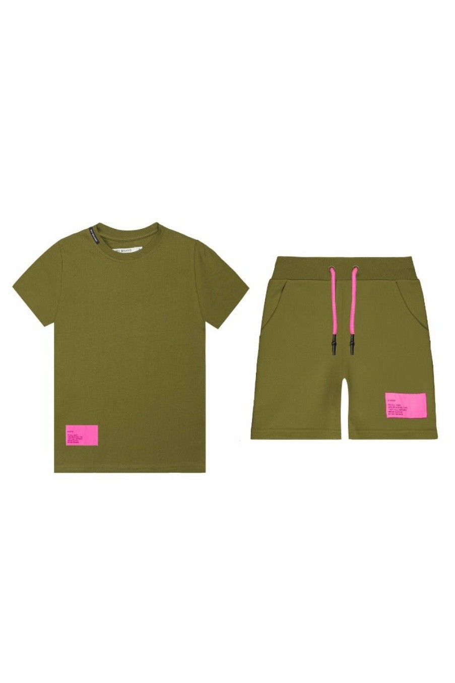 Junior My Brand T-Shirts | Mybrand Label Set Neonpin