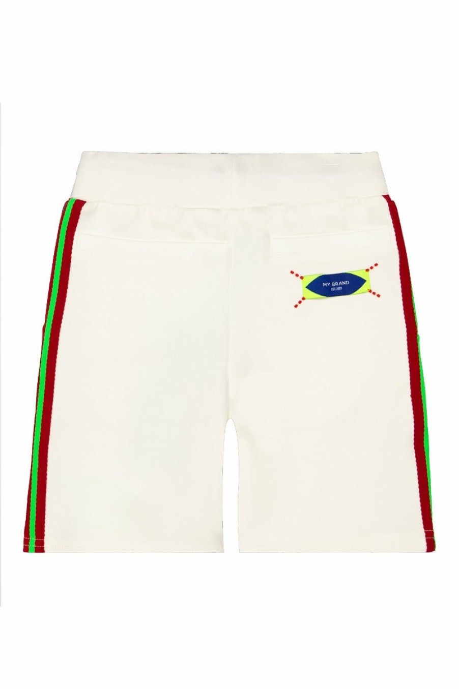 Junior My Brand Korte Broek | Mb Green Taping Short