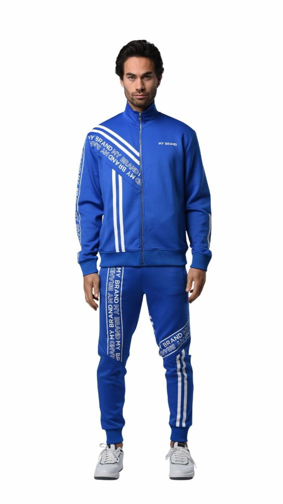 Heren My Brand Trainingspakken | Striped & Branded Tracksuit