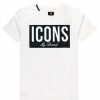 Junior My Brand T-Shirts | Icons Frame T-Shirt White