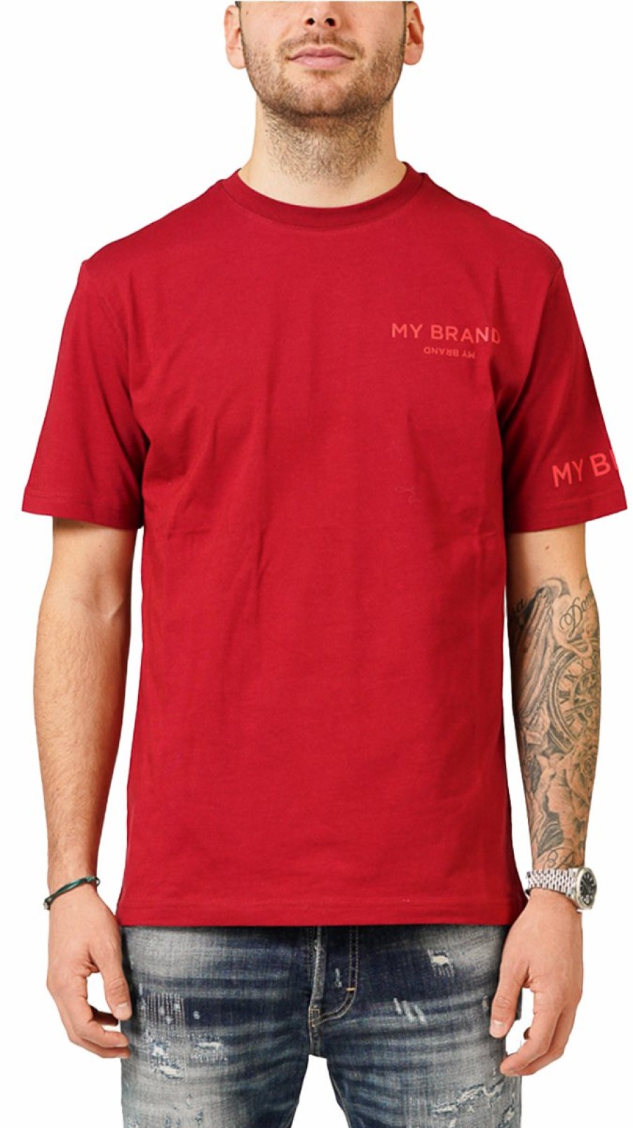 Heren My Brand T-Shirts | My Brand Logo Upside Down