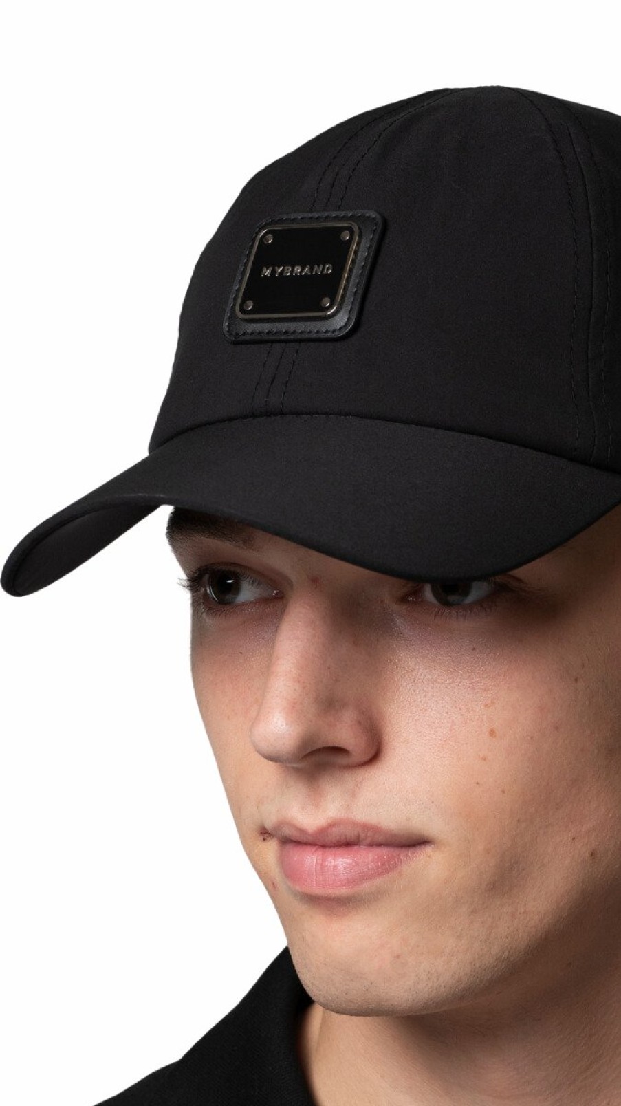 Heren My Brand Caps | Mb Pique Black Cap