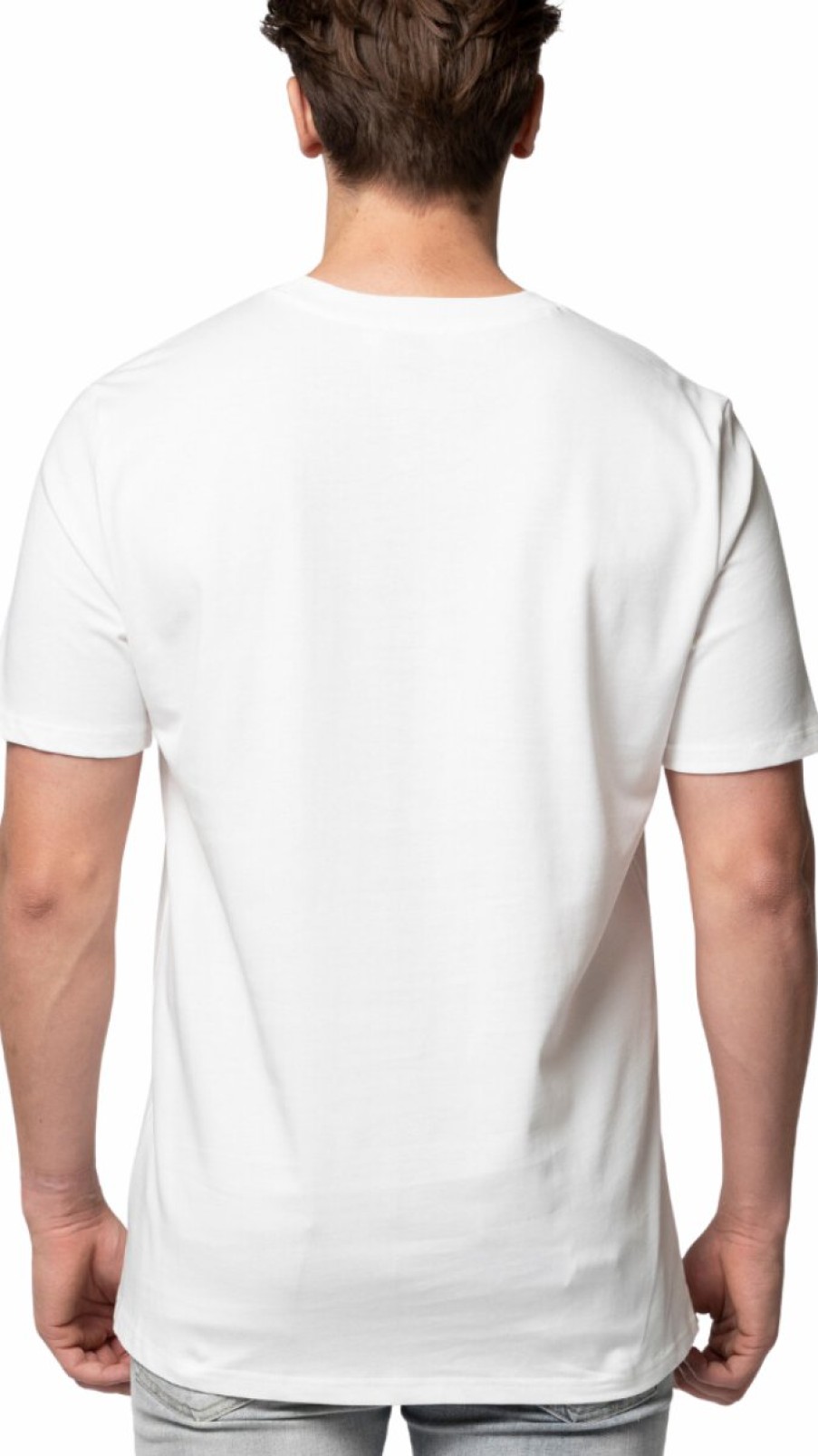 Heren My Brand T-Shirts | Mb Essential Pique White T-Shirt