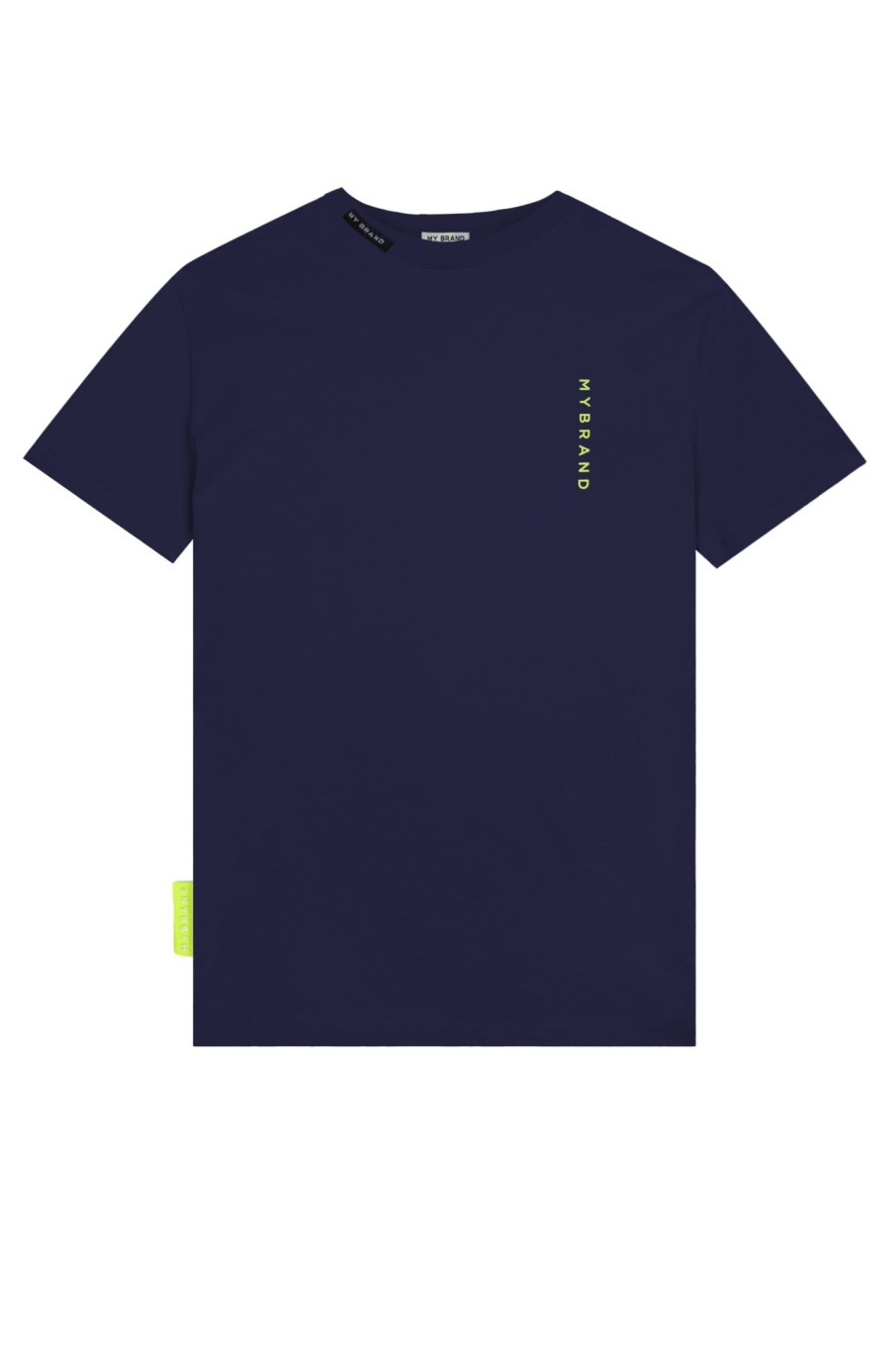 Heren My Brand Zwemkleding | Basic Swim Capsule Tshirt Navy Neon