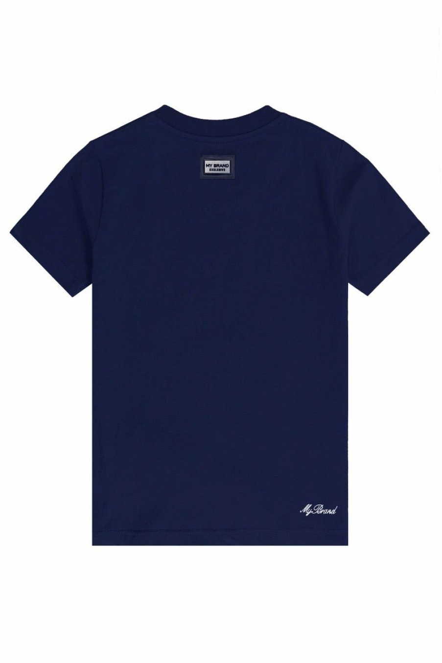 Junior My Brand T-Shirts | White Skull T-Shirt Navy