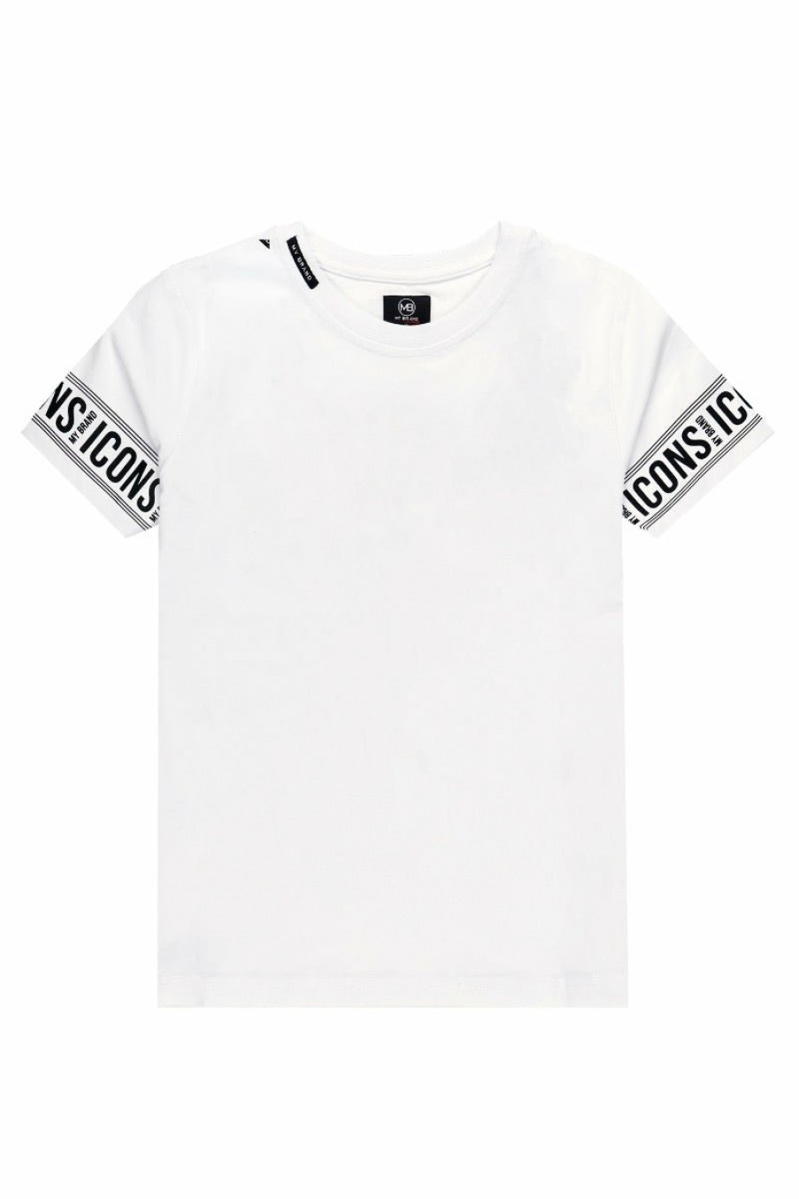 Junior My Brand T-Shirts | Icons Sleeve T-Shirt White