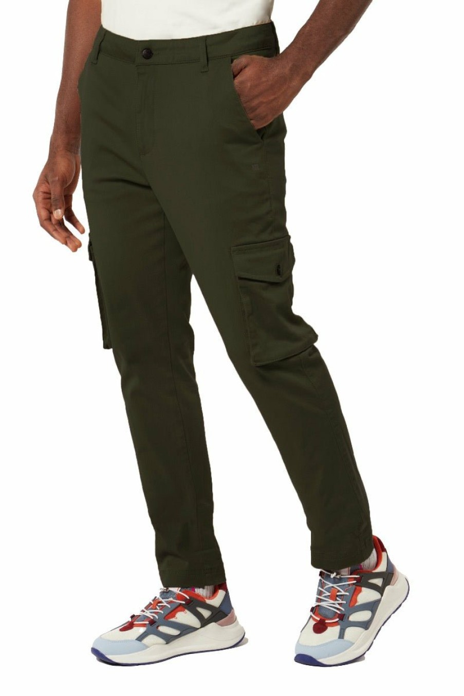 Heren My Brand Broek | Basic Cargo Pants Army Green