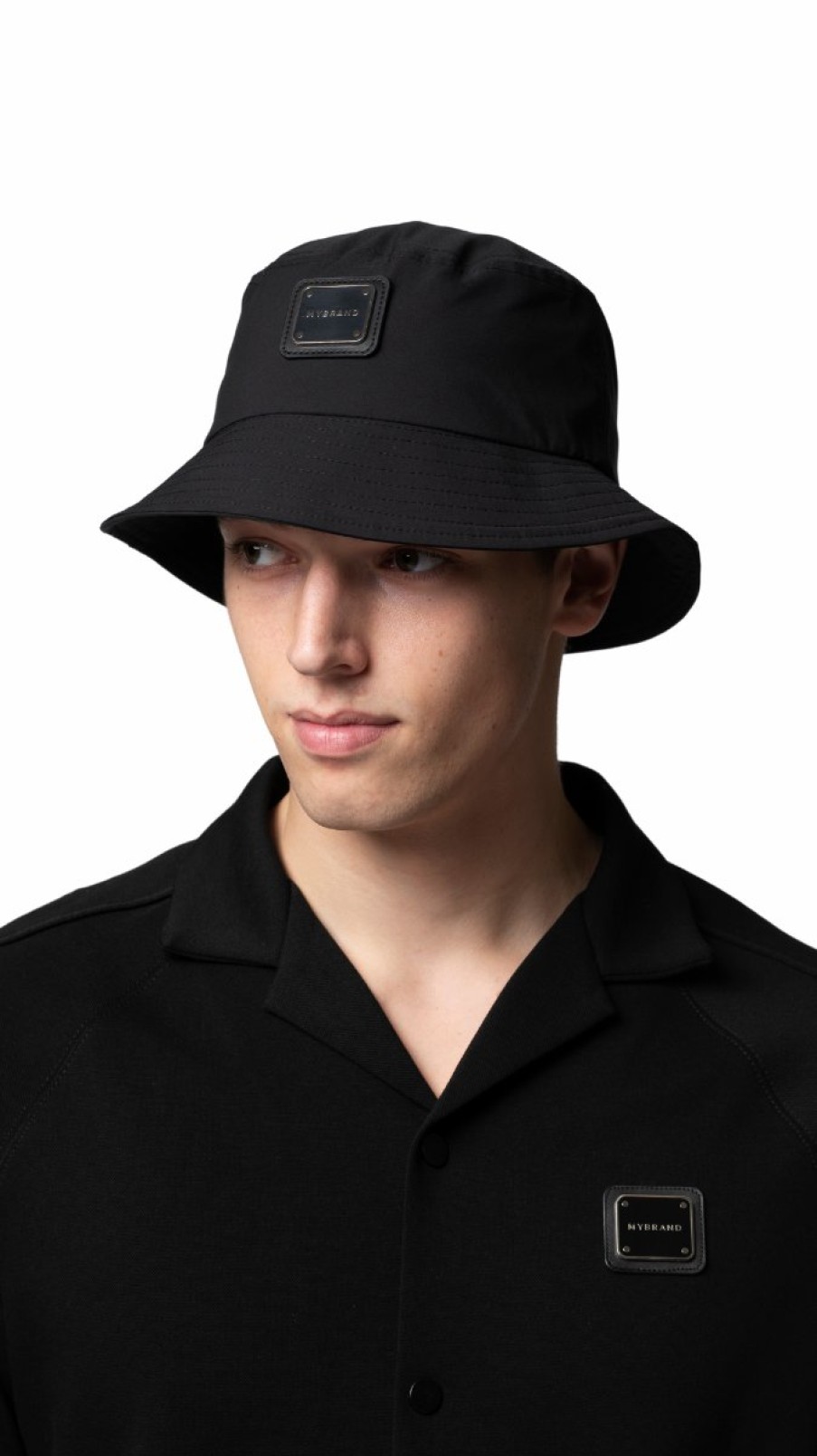 Heren My Brand Caps | Mb Pique Black Hat