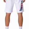 Heren My Brand Korte Broek | My Brand Rainbow College Shorts White