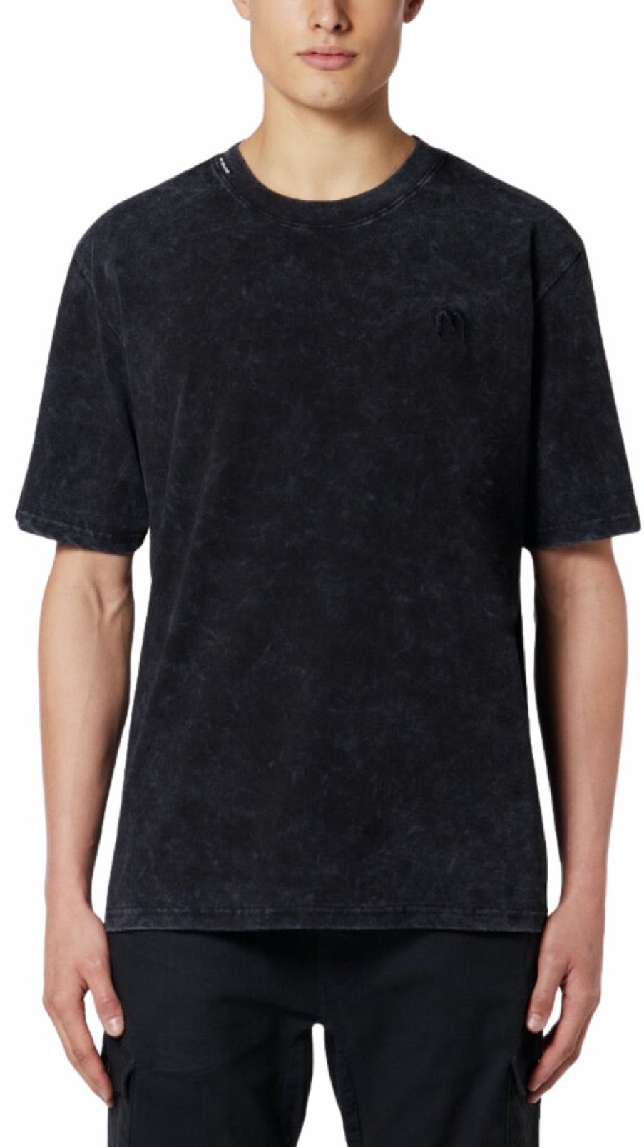 Heren My Brand T-Shirts | Acid Wash M T-Shirt Jet Black