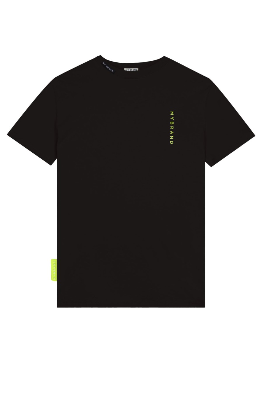 Heren My Brand Zwemkleding | Basic Swim Capsule Tshirt Black Neon