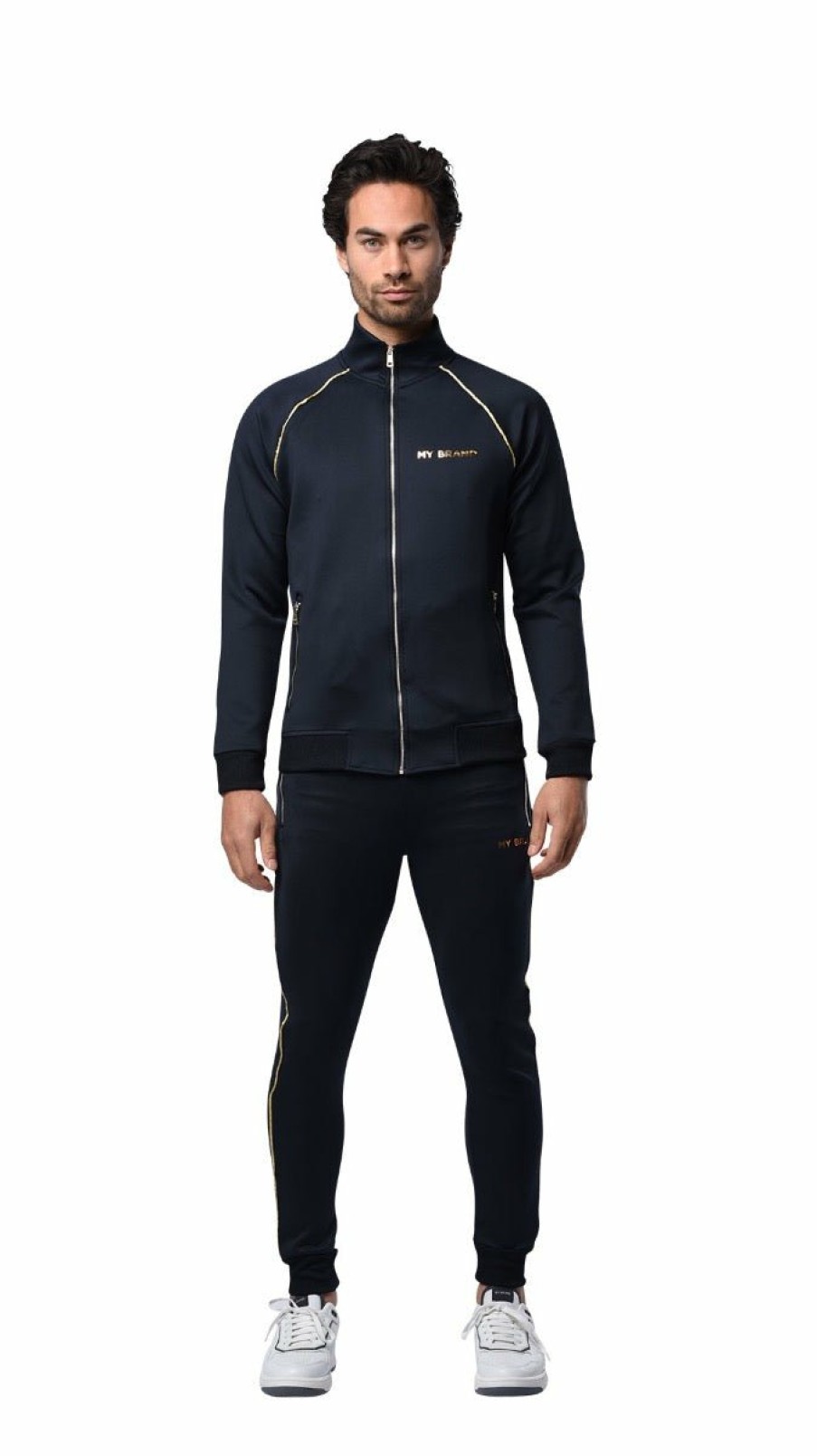 Heren My Brand Trainingspakken | Gold Piping Tracksuit