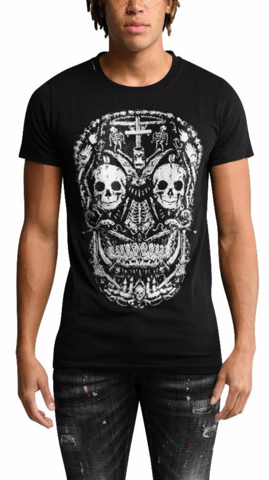 Heren My Brand T-Shirts | Skull Details T-Shirt