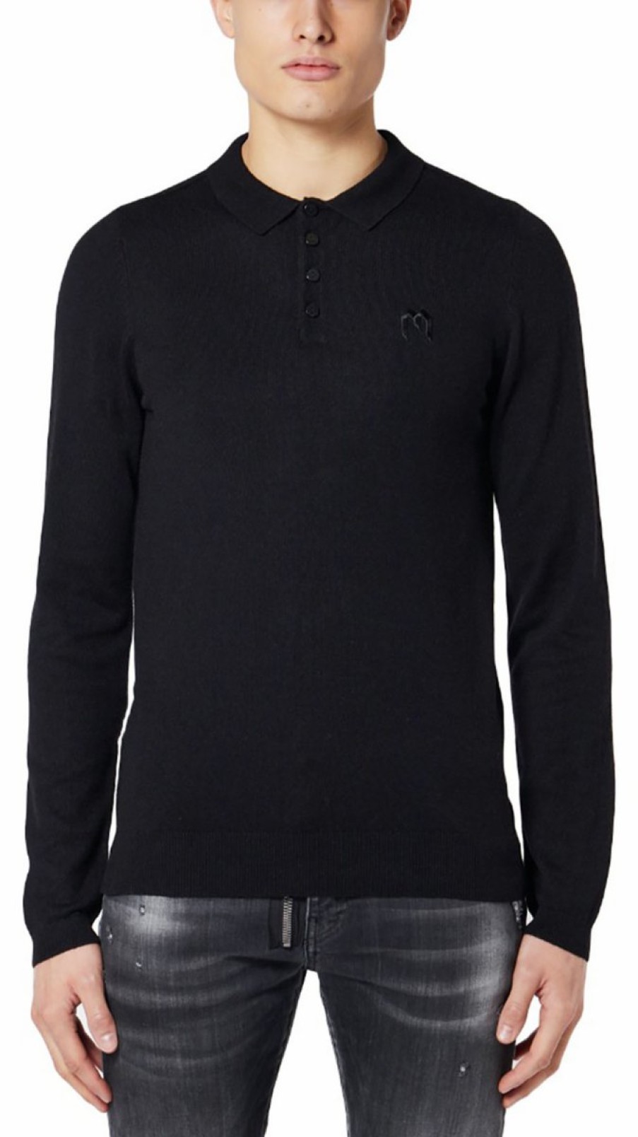 Heren My Brand Polo'S | Solid M Longsleeve Polo