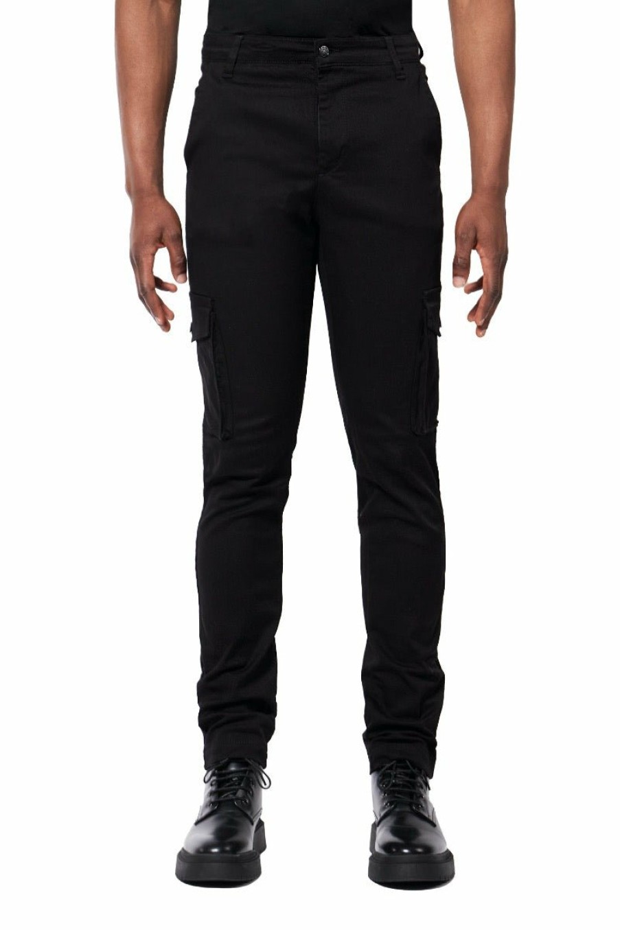 Heren My Brand Broek | Basic Cargo Pants Black