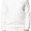 Heren My Brand Trainingspakken | Mb Essential Pique White Trackjacket