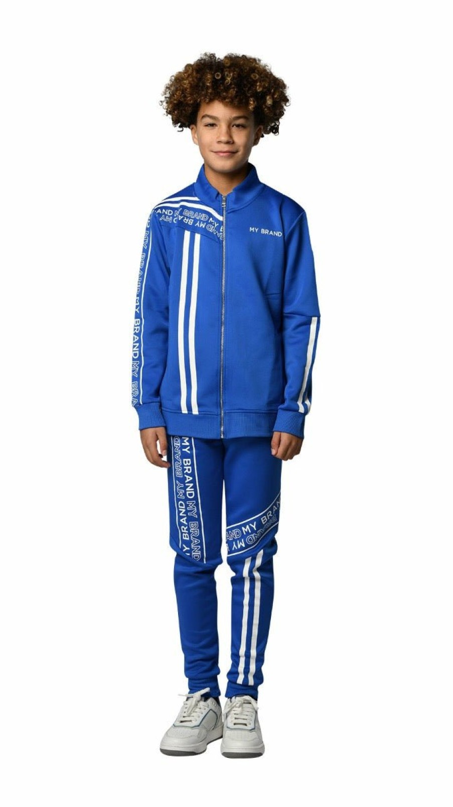 Junior My Brand Trainingspakken | Striped & Branded Tracksuit Boys