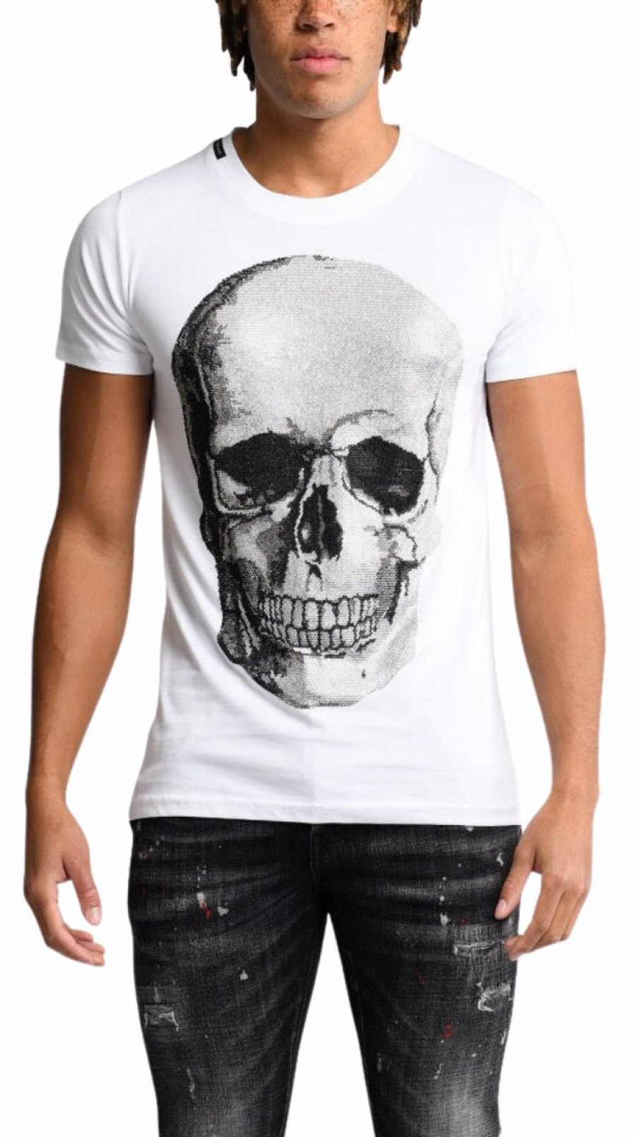 Heren My Brand T-Shirts | Original Skull T-Shirt White