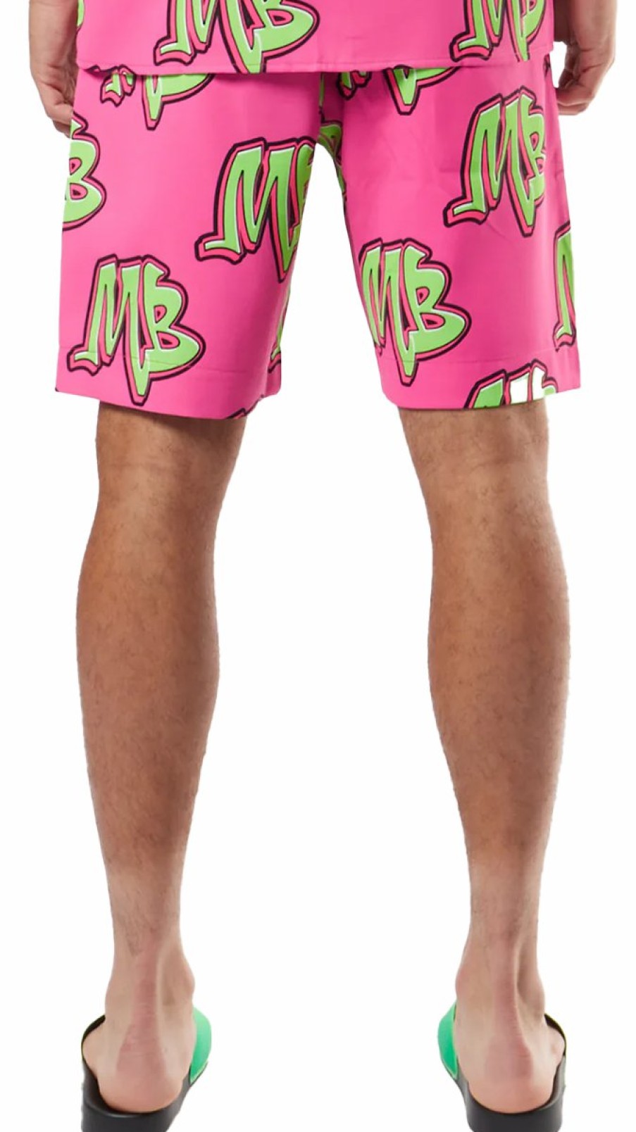 Heren My Brand Zwemkleding | Neon Swim Capsule Bowlingshort Neonpink