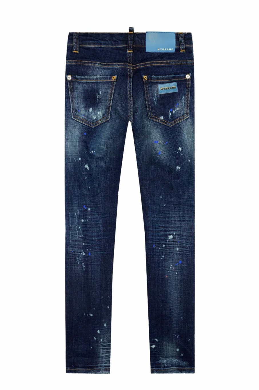 Junior My Brand Jeans | Washed White Blue And White Spots Jeans