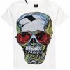 Junior My Brand T-Shirts | Sunglasses Skull T-Shirt White