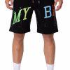 Heren My Brand Korte Broek | Rainbow College Mb09 Shorts Black