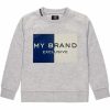 Junior My Brand Truien | Mb Logo Sweater Grey