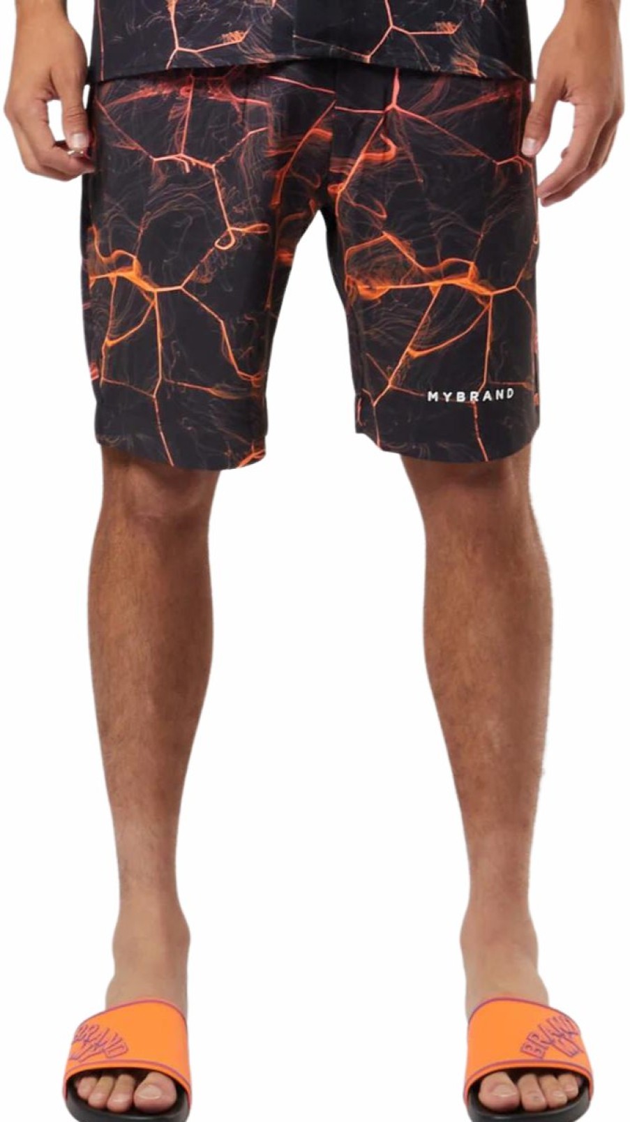 Heren My Brand Zwemkleding | Marble Swim Capsule Bowlingshort