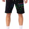 Heren My Brand Korte Broek | Neon Paint Splash Mb Shorts Black