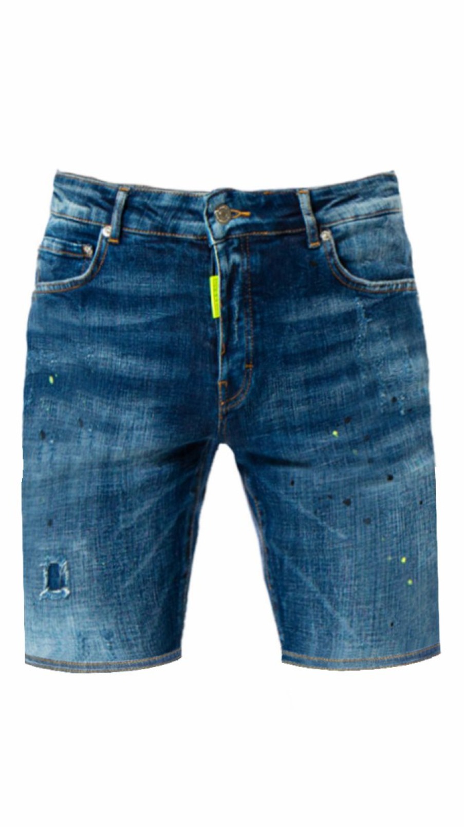 Junior My Brand Korte Broek | Blue Distressed Short