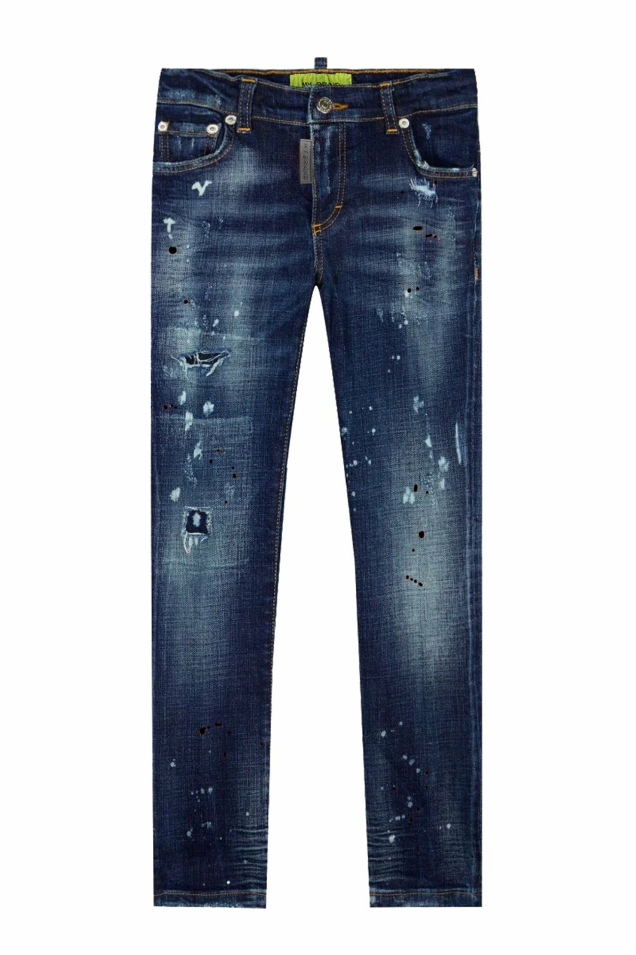 Junior My Brand Jeans | Blue Distressed Black Spots Jeans