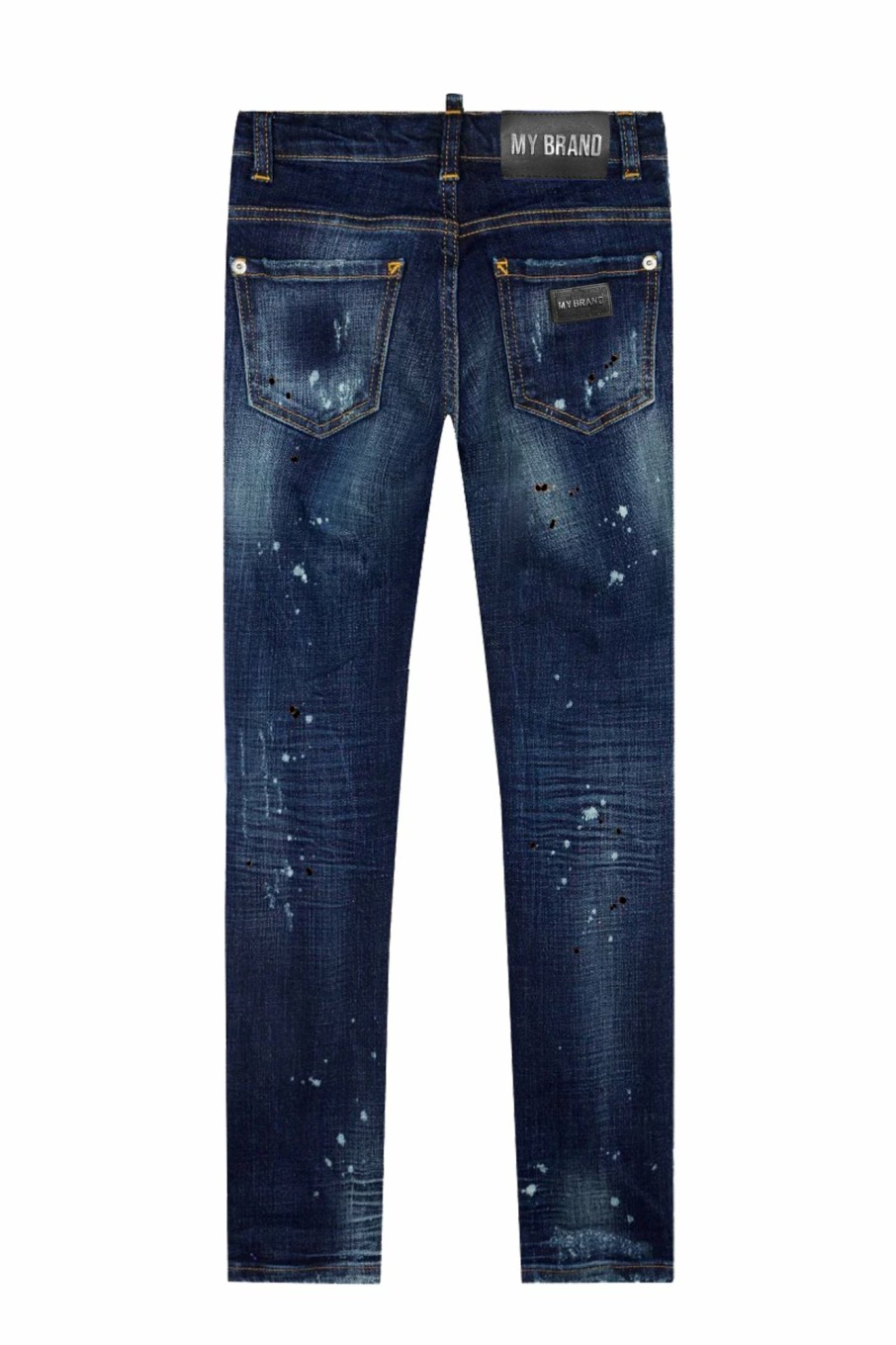 Junior My Brand Jeans | Blue Distressed Black Spots Jeans