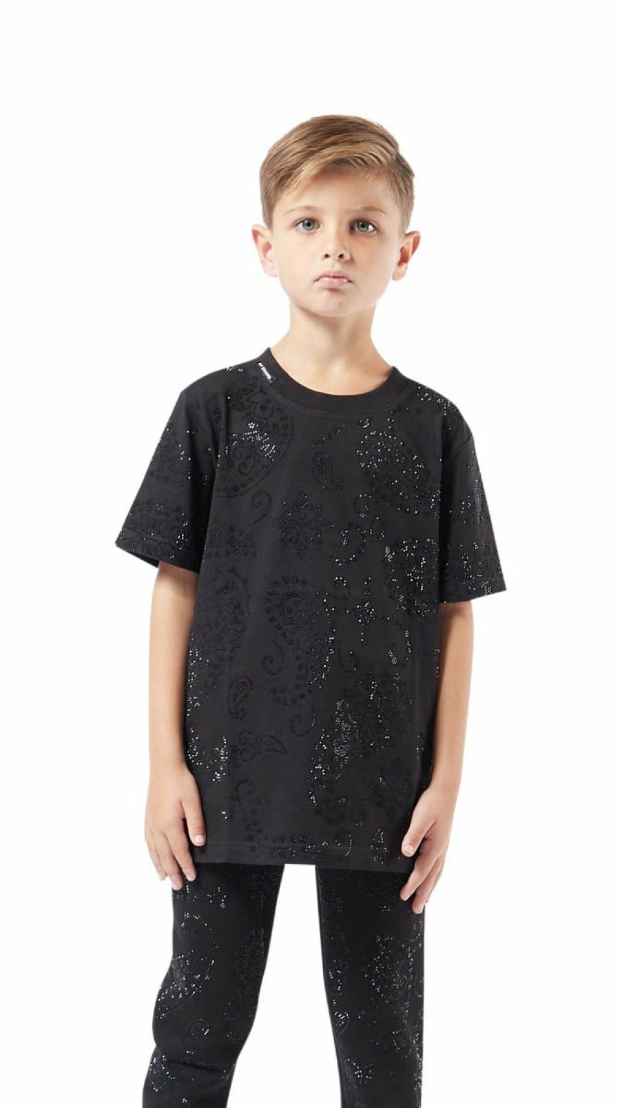 Junior My Brand T-Shirts | Black Stones Bandana T-Sh