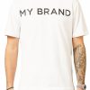 Heren My Brand T-Shirts | My Brand Logo White T-Shirt