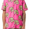 Heren My Brand Zwemkleding | Neon Swim Capsule Bowlingshirt Neonpink