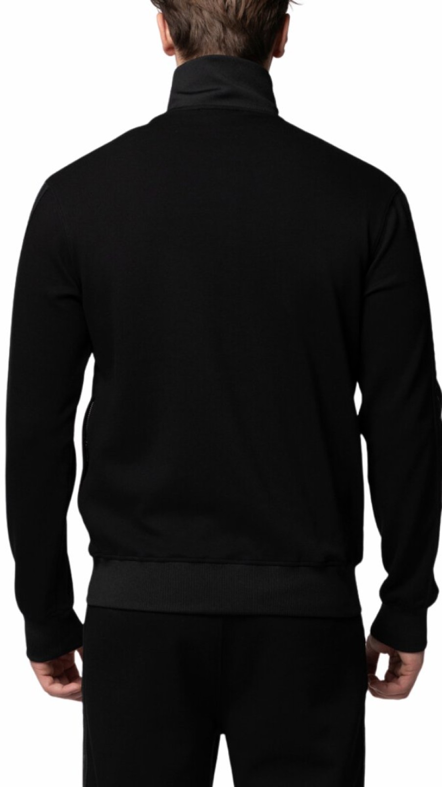 Heren My Brand Trainingspakken | Mb Essential Pique Black Trackjacket