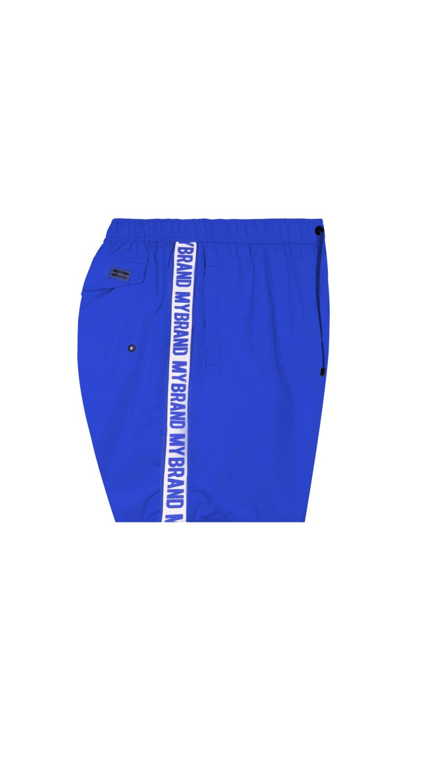 Heren My Brand Zwemkleding | Mb Logo Taping Short Electric Blue