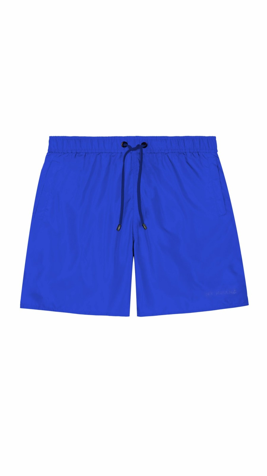 Heren My Brand Zwemkleding | Mb Logo Taping Short Electric Blue