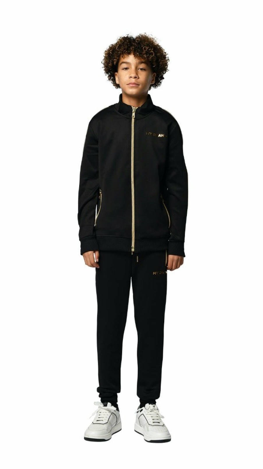 Junior My Brand Trainingspakken | Gold Zipper Tracksuit Jacket