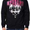 Heren My Brand Hoodies | Mb Logo Rhinestones Graffiti Magenta 10 Hoodie