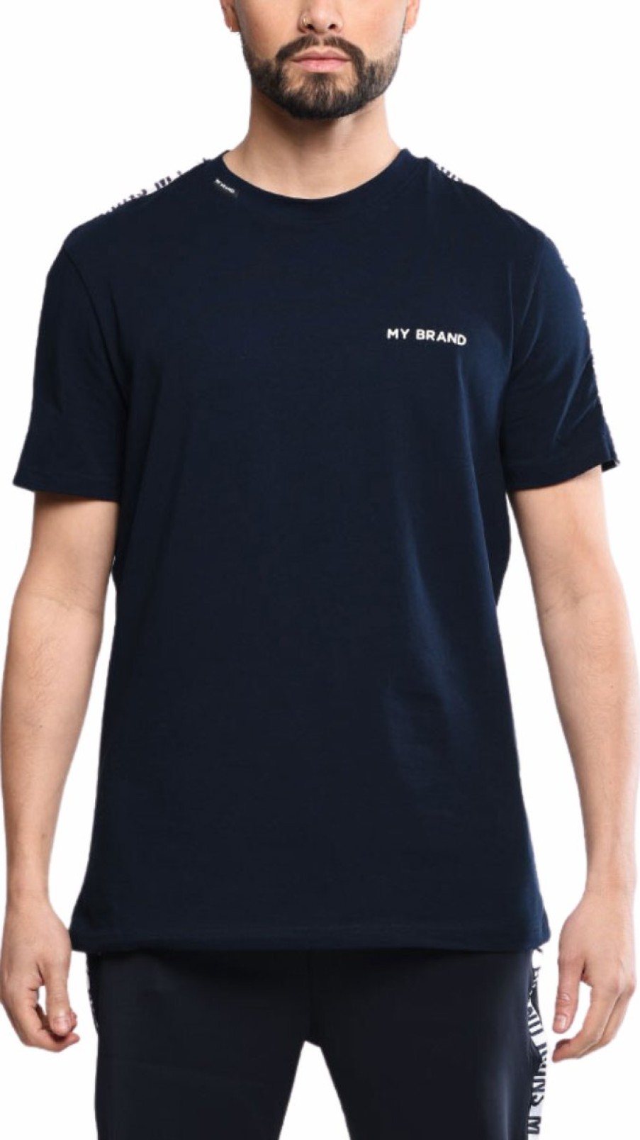 Heren My Brand T-Shirts | Track T-Shirt Icons Navy