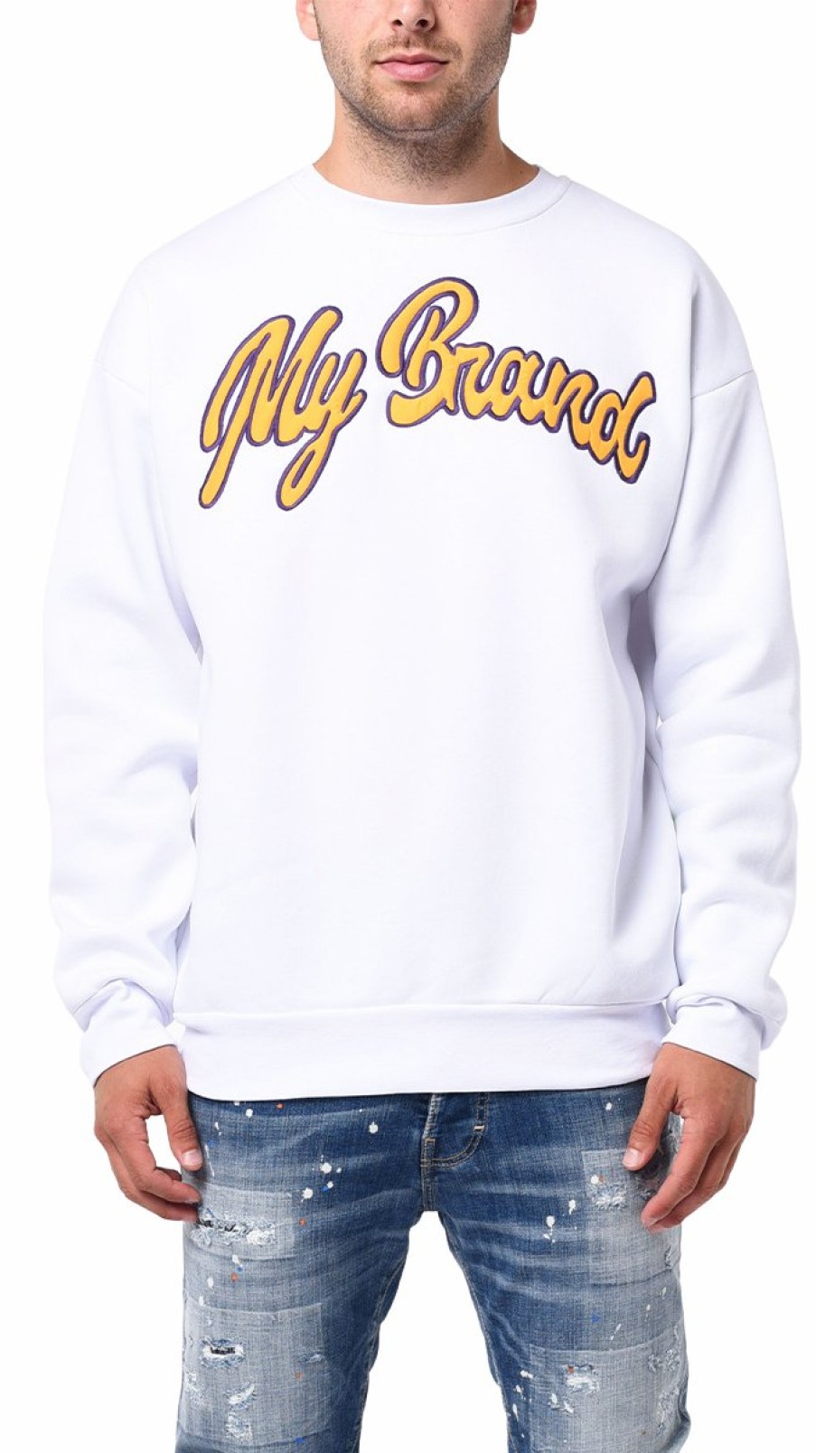 Heren My Brand Truien | My Brand Nba Letters Sweater