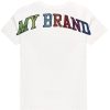 Junior My Brand T-Shirts | Rainbow College Tshirt White