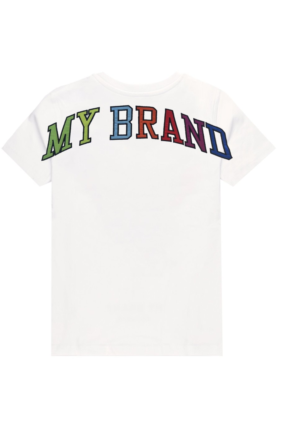 Junior My Brand T-Shirts | Rainbow College Tshirt White