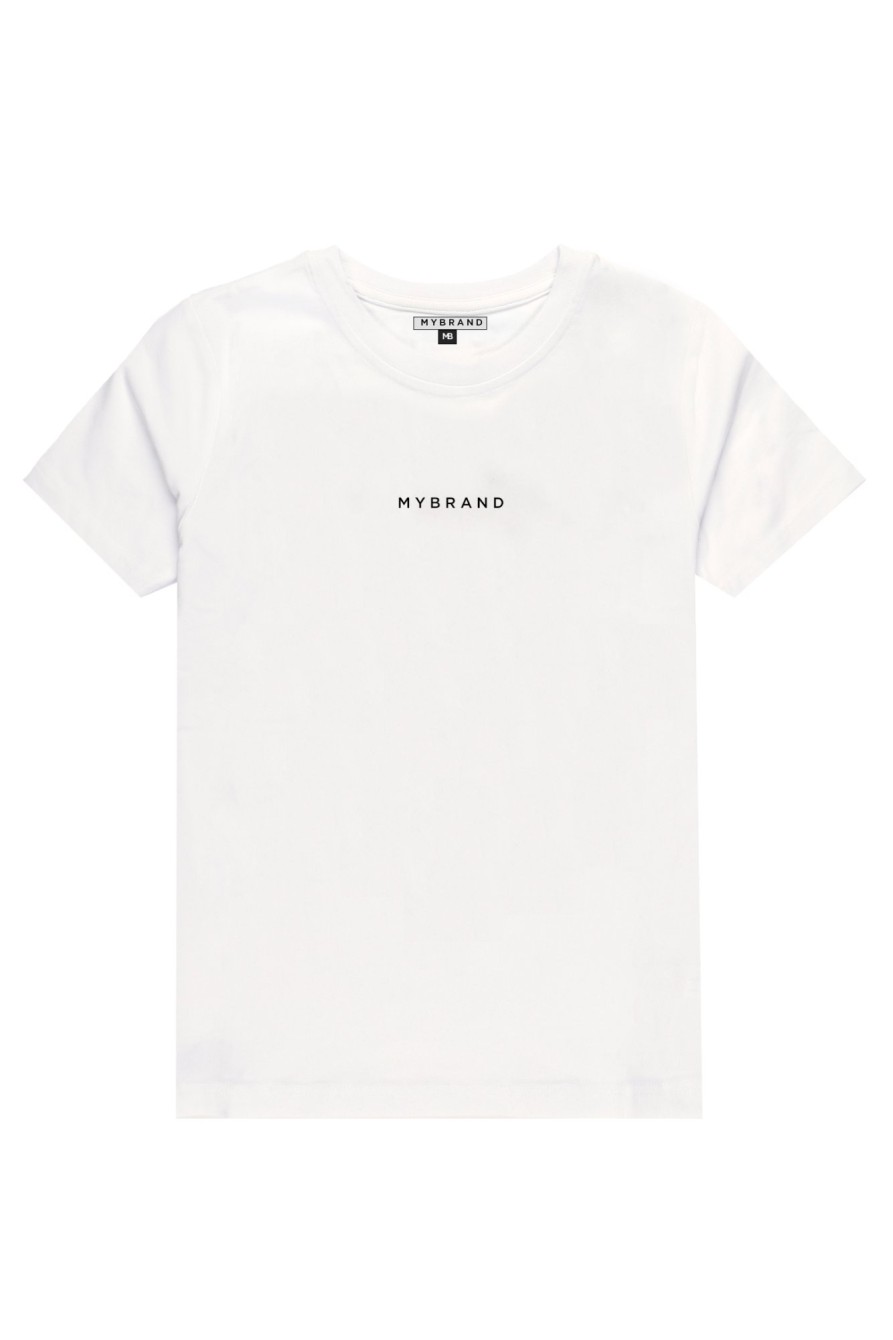 Junior My Brand T-Shirts | Rainbow College Tshirt White