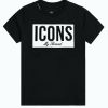 Junior My Brand T-Shirts | Icons Frame T-Shirt Black