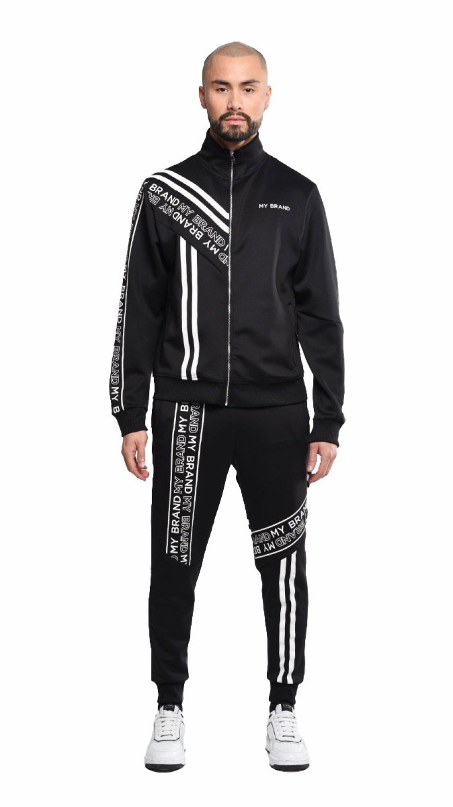 Heren My Brand Trainingspakken | Striped & Branded Tracksuit