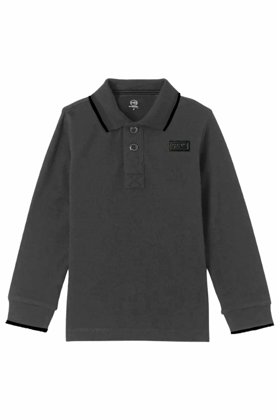 Junior My Brand Polo'S | Colorfull Longsleeve Polo Black